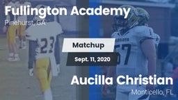 Matchup: Fullington Academy vs. Aucilla Christian  2020