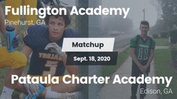 Matchup: Fullington Academy vs. Pataula Charter Academy 2020