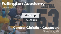 Matchup: Fullington Academy vs. Central Christian Crusaders 2020