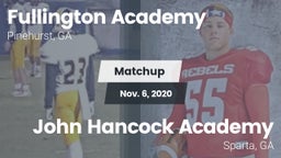 Matchup: Fullington Academy vs. John Hancock Academy  2020