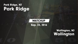 Matchup: Park Ridge vs. Wallington  2016