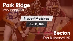 Matchup: Park Ridge vs. Becton  2016