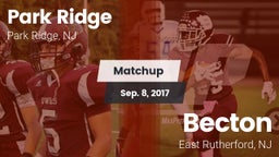Matchup: Park Ridge vs. Becton  2017