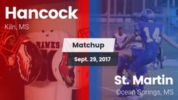 Matchup: Hancock vs. St. Martin  2017