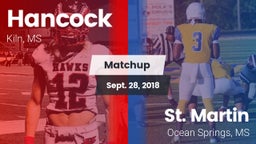 Matchup: Hancock vs. St. Martin  2018