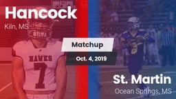 Matchup: Hancock vs. St. Martin  2019