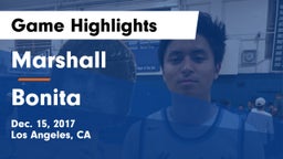 Marshall  vs Bonita  Game Highlights - Dec. 15, 2017