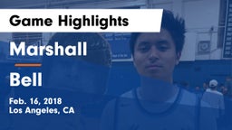Marshall  vs Bell  Game Highlights - Feb. 16, 2018