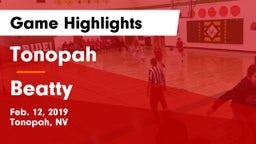 Tonopah  vs Beatty Game Highlights - Feb. 12, 2019