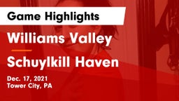 Williams Valley  vs Schuylkill Haven Game Highlights - Dec. 17, 2021
