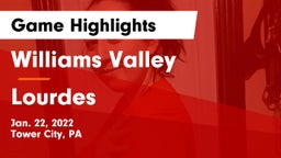 Williams Valley  vs Lourdes Game Highlights - Jan. 22, 2022