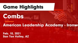 Combs  vs American Leadership Academy - Ironwood Game Highlights - Feb. 10, 2021