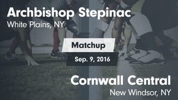 Matchup: Archbishop Stepinac vs. Cornwall Central  2016