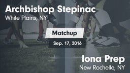 Matchup: Archbishop Stepinac vs. Iona Prep  2016