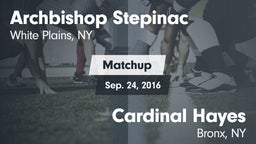 Matchup: Archbishop Stepinac vs. Cardinal Hayes  2016