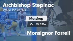 Matchup: Archbishop Stepinac vs. Monsignor Farrell 2016