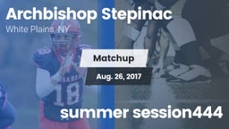 Matchup: Archbishop Stepinac vs. summer session444 2017