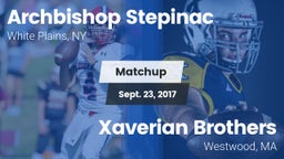 Matchup: Archbishop Stepinac vs. Xaverian Brothers  2017