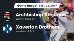 Recap: Archbishop Stepinac  vs. Xaverian Brothers  2017