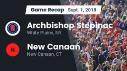 Recap: Archbishop Stepinac  vs. New Canaan  2018