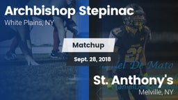 Matchup: Archbishop Stepinac vs. St. Anthony's  2018