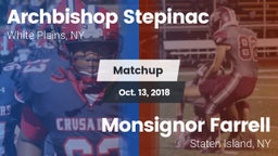 Matchup: Archbishop Stepinac vs. Monsignor Farrell  2018