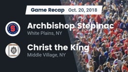 Recap: Archbishop Stepinac  vs. Christ the King  2018