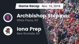 Recap: Archbishop Stepinac  vs. Iona Prep  2018