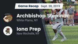 Recap: Archbishop Stepinac  vs. Iona Prep  2019