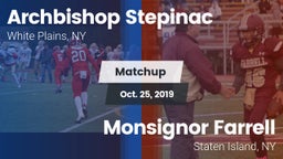 Matchup: Archbishop Stepinac vs. Monsignor Farrell  2019