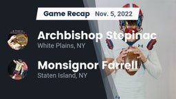 Recap: Archbishop Stepinac  vs. Monsignor Farrell  2022