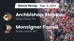 Recap: Archbishop Stepinac  vs. Monsignor Farrell  2023