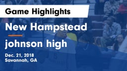 New Hampstead  vs johnson high Game Highlights - Dec. 21, 2018