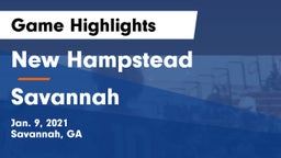 New Hampstead  vs Savannah  Game Highlights - Jan. 9, 2021