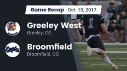 Recap: Greeley West  vs. Broomfield  2017