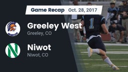 Recap: Greeley West  vs. Niwot  2017
