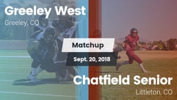 Matchup: Greeley West vs. Chatfield Senior  2018