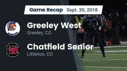Recap: Greeley West  vs. Chatfield Senior  2018