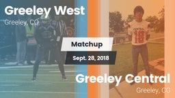 Matchup: Greeley West vs. Greeley Central  2018