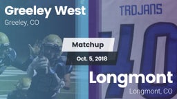Matchup: Greeley West vs. Longmont  2018