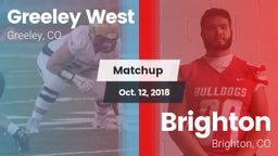 Matchup: Greeley West vs. Brighton  2018
