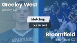 Matchup: Greeley West vs. Broomfield  2018
