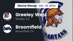 Recap: Greeley West  vs. Broomfield  2018