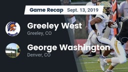 Recap: Greeley West  vs. George Washington  2019