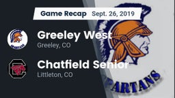 Recap: Greeley West  vs. Chatfield Senior  2019