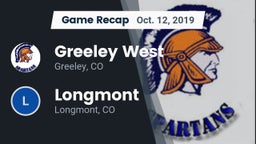 Recap: Greeley West  vs. Longmont  2019