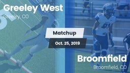 Matchup: Greeley West vs. Broomfield  2019