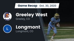 Recap: Greeley West  vs. Longmont  2020