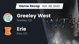 Recap: Greeley West  vs. Erie  2022