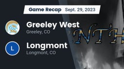 Recap: Greeley West  vs. Longmont  2023